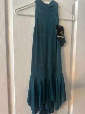 Mondor Teal Sparkle skating Dress adult M